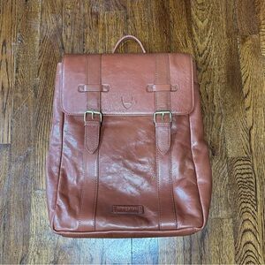 Elegant Tan Leather Backpack for Men